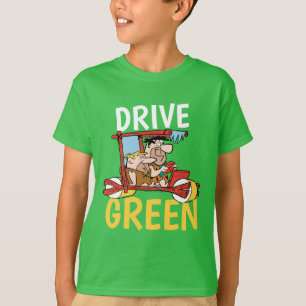 Camiseta The Flintstones Fred & Barney - Drive Green