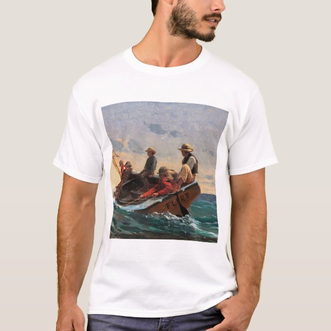 Camiseta The Flirt (1874) by WinslowHomer. (Frente)