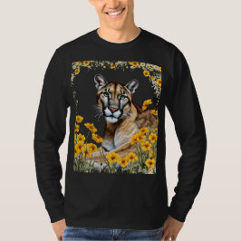 Camiseta The Florida Panther With Coreopsis Border Cut Out
