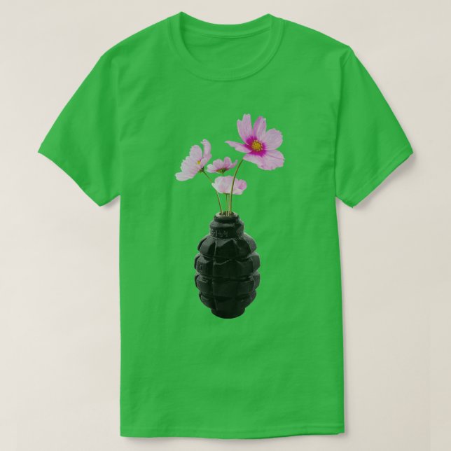 Camiseta the flower of peace design sticker (Frente do Design)