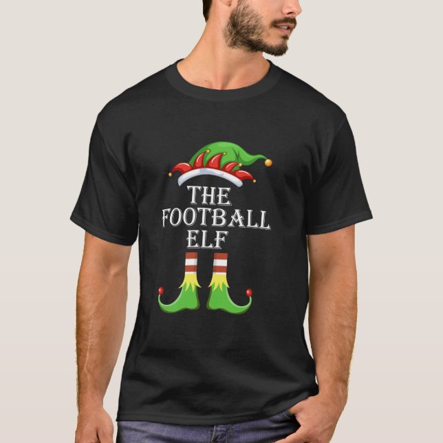 Camiseta The Football Elf Family Matching Group Christmas X (Frente)