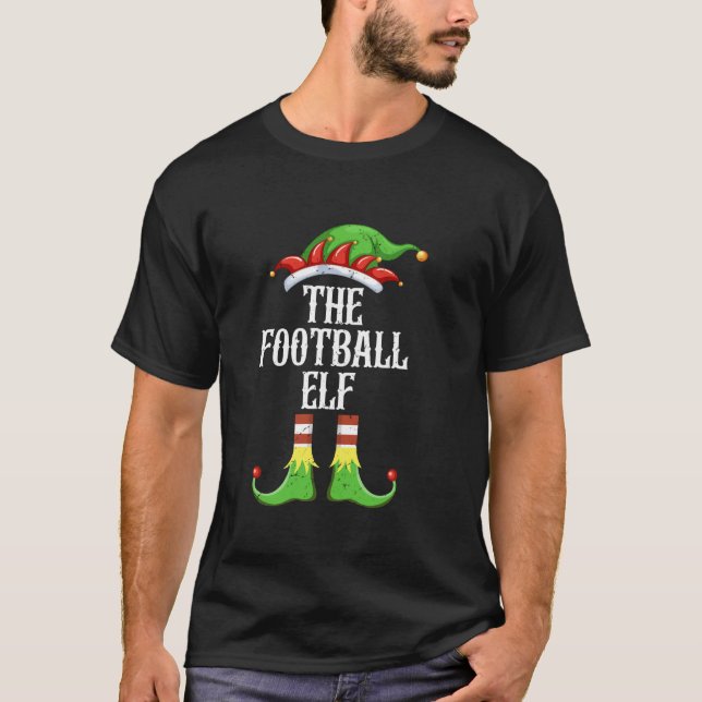 Camiseta The Football Elf Family Matching Group Christmas X (Frente)