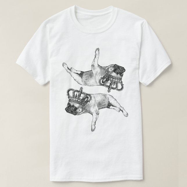 Camiseta The Frenchie Queen (buldogue francês) (Frente do Design)