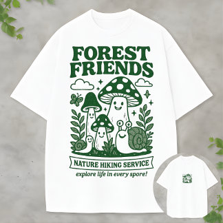 Camiseta The FunGuys Mushroom Cartoon Forest Adventure Duo