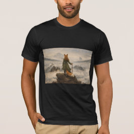 Camiseta The furry Wanderer above a sea of mist