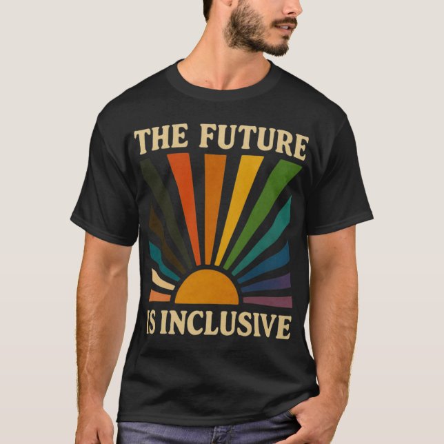 Camiseta The Future is Inclusive  retro (Frente)