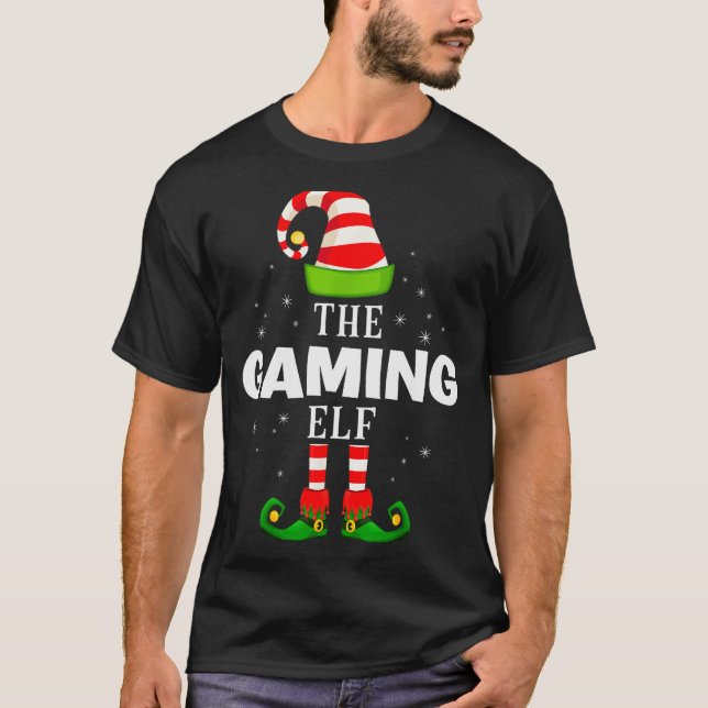 Camiseta The Gaming Elf Christmas Pjs Matching Pajama  (Frente)