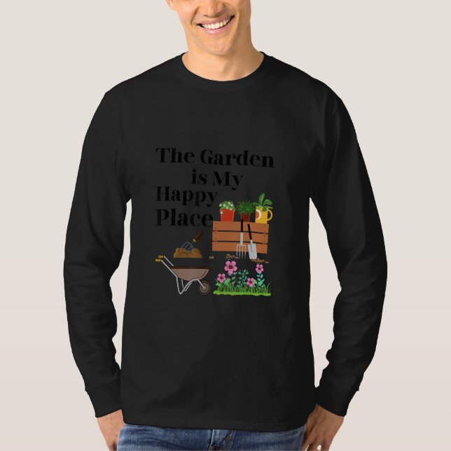Camiseta The Garden Is My Happy Place   (Frente)