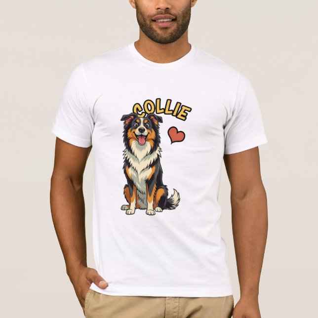 Camiseta The Gentle Herding Hero - Collie (Frente)