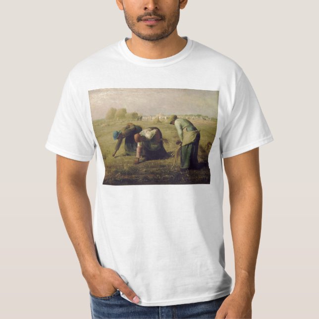 Camiseta The Gleaners por Jean-François Millet 1857 (Frente)