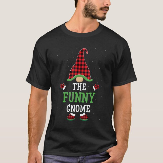 Camiseta The  Gnome  Group Matching Christmas Pajamas (Frente)