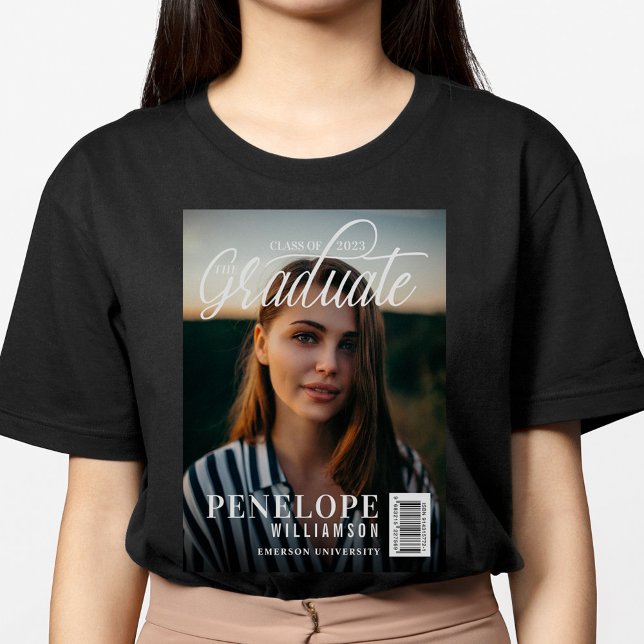 Camiseta The Graduate Script Photo Magazine Graduation (Criador carregado)