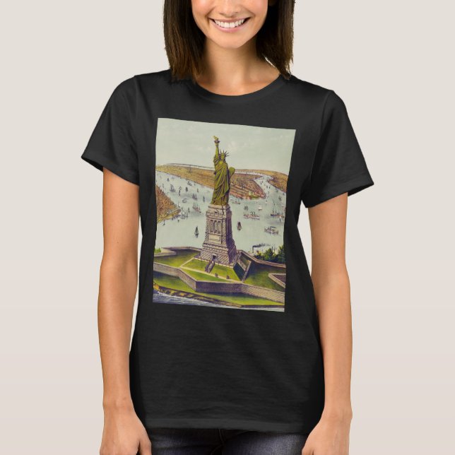 Camiseta The Great Bartholdi Statue, Statue of Liberty (Frente)