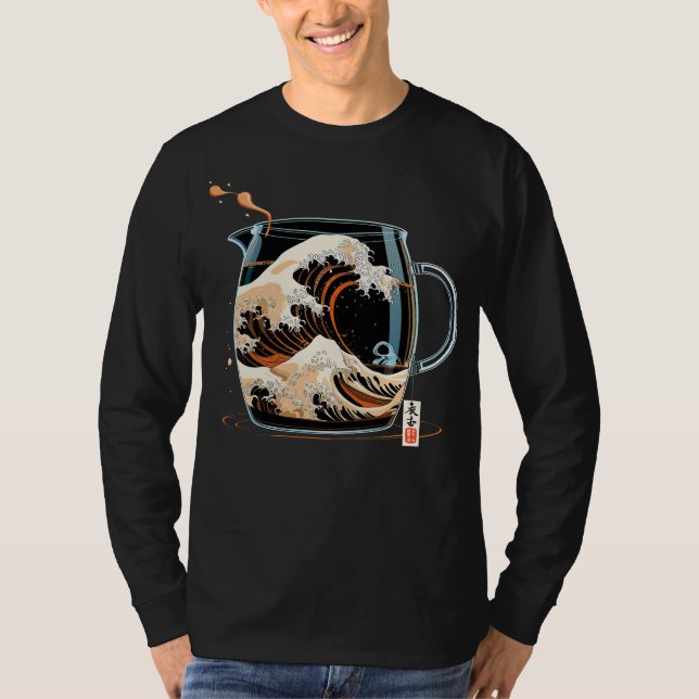 Camiseta The Great Wave of Coffee (Frente)