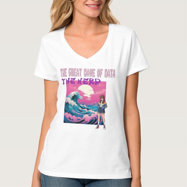 Camiseta The Great Wave Of Data (Frente)