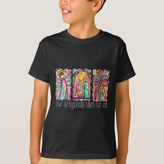 Camiseta The Greatest Gift For All Christmas Nativity Jesus (Frente)