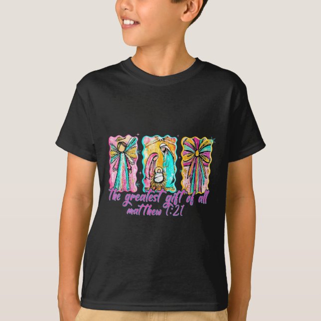 Camiseta The Greatest Gift For All Christmas Nativity Jesus (Frente)
