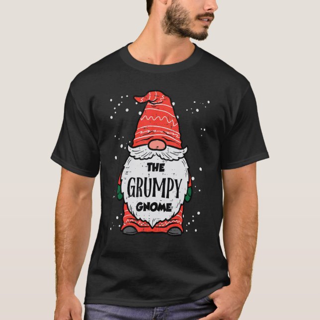 Camiseta The Grumpy Gnome Xmas Matching Christmas For Famil (Frente)