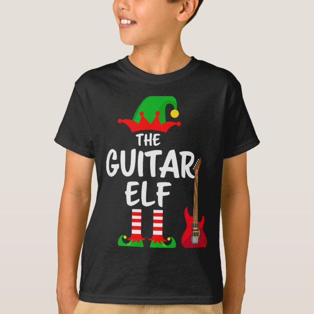Camiseta The Guitar Elf Matching Family Christmas  (Frente)