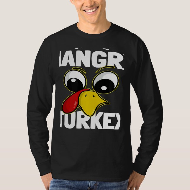 Camiseta The hangry Turkey Family Group Matching Thanksgivi (Frente)