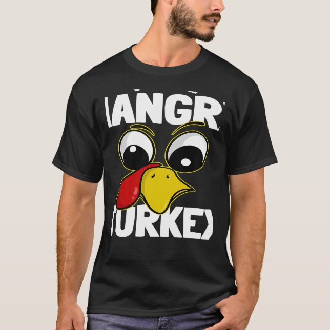Camiseta The hangry Turkey Family Group Matching Thanksgivi (Frente)