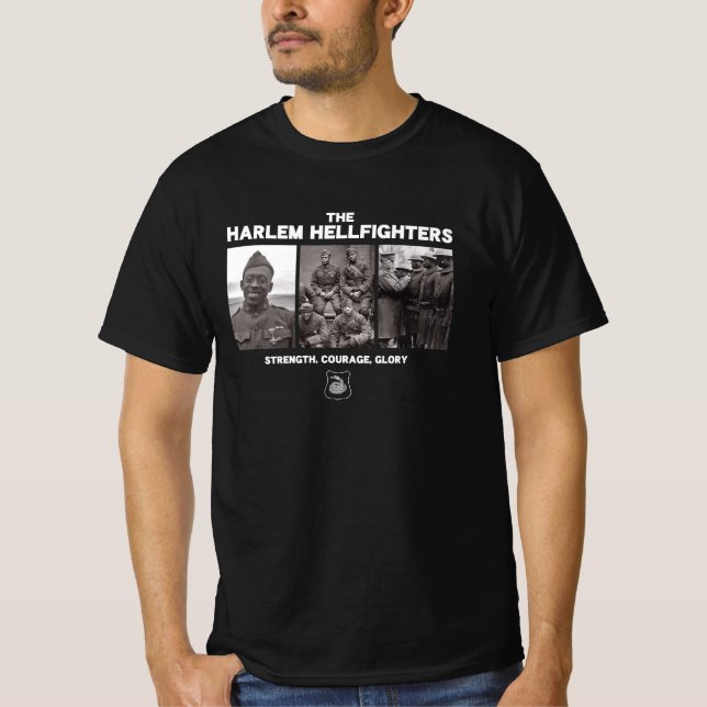 Camiseta The Harlem Hellfighters - WW1 Infantry Regiment (Frente)