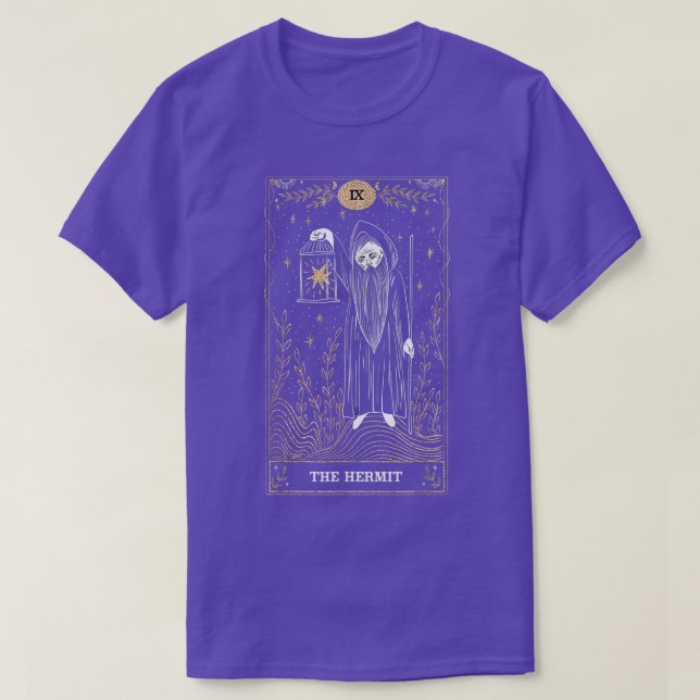 Camiseta The Hermit  IX Tarot Card  (Frente do Design)
