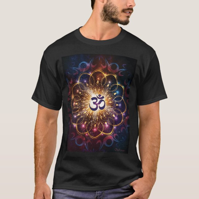 Camiseta The higher power of Om sacred geometry (Frente)