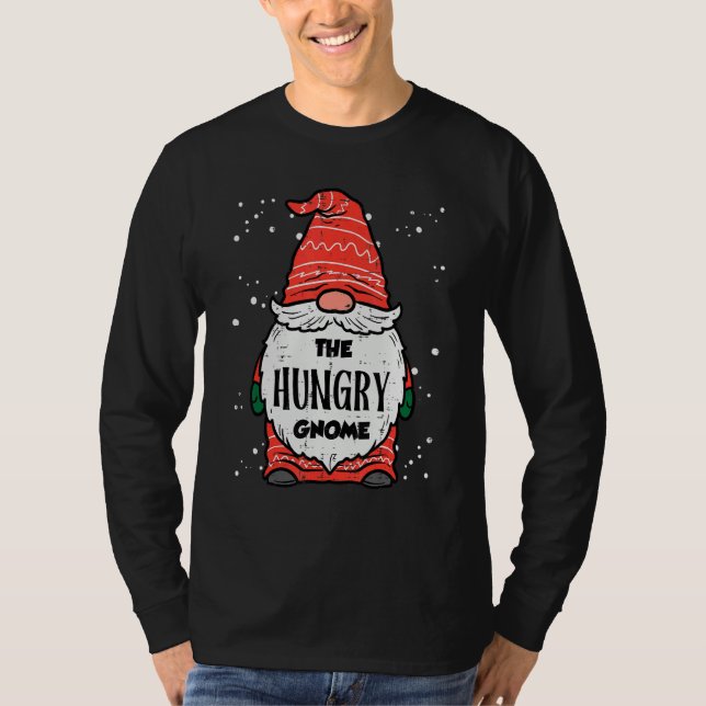 Camiseta The Hungry Gnome Xmas Matching Christmas For Famil (Frente)