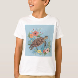 Camiseta The illustration of a sea turtle