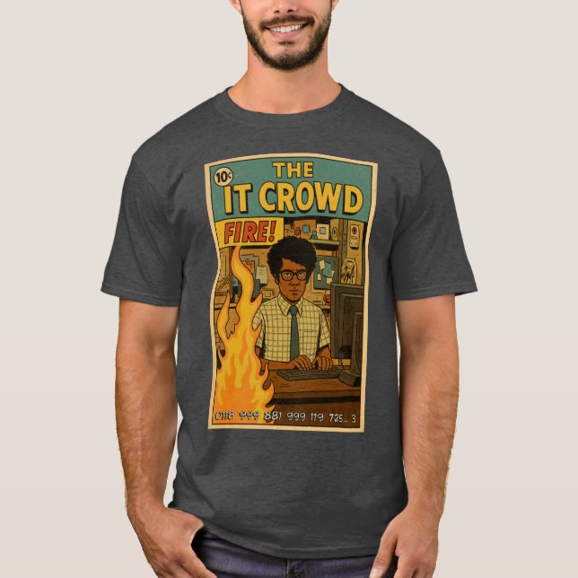 Camiseta The IT Crowd Fire (Frente)