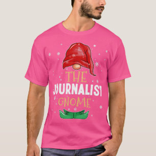 Camiseta The journalist Gnome Family Matching Christmas Out