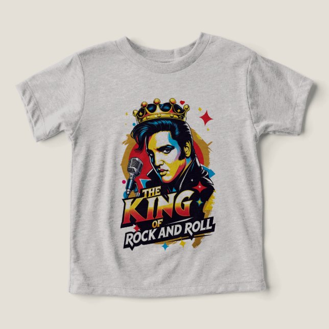 Camiseta  The King of Rock and Roll (Design frontal)