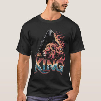 Camiseta The King's Fire: Hooded Guardian and Flaming Lion