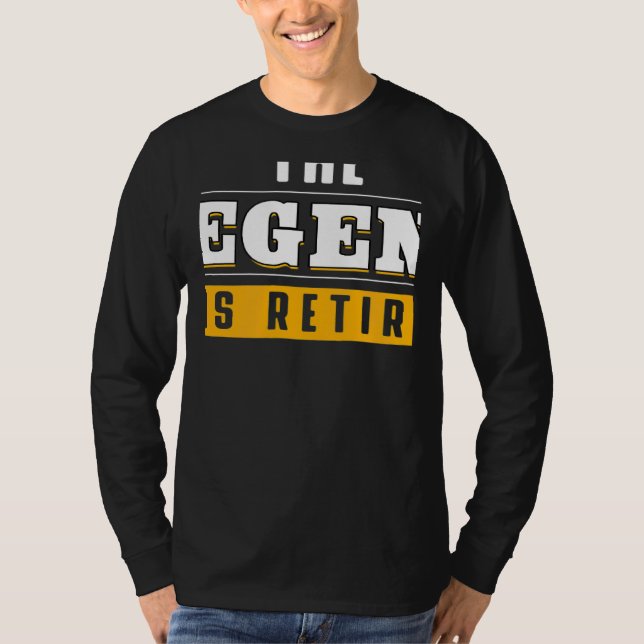 Camiseta The Legend Has Retired Retirement Grand Father (Frente)