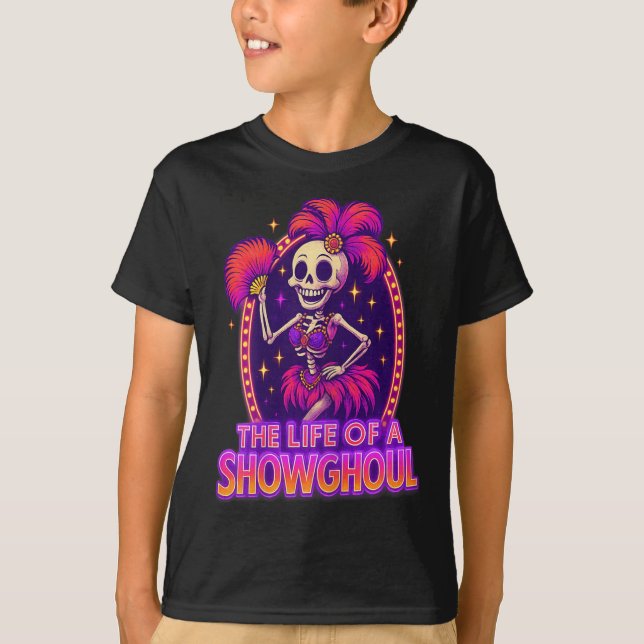 Camiseta The Life Of A Showghoul Retro Funny Halloween Show (Frente)
