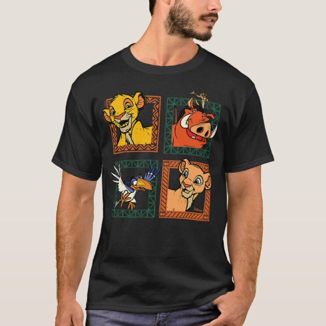 Camiseta The Lion King - Simba Nala Timon Pumbaa Zazu Chara (Frente)