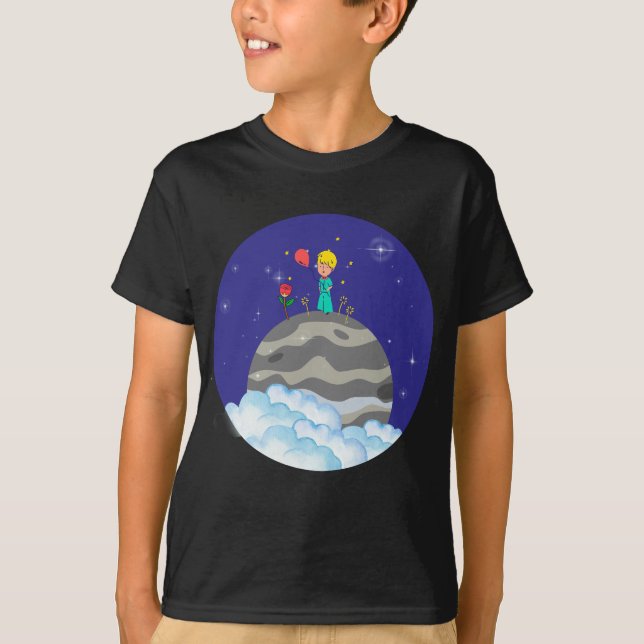 Camiseta The Little Prince on his planet (Frente)