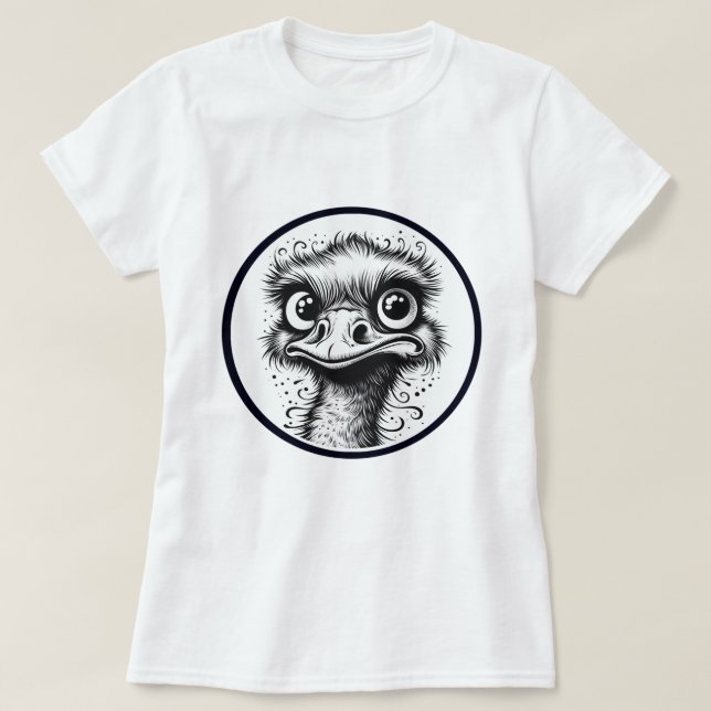 Camiseta  "The Look" Emu Tee (Frente do Design)