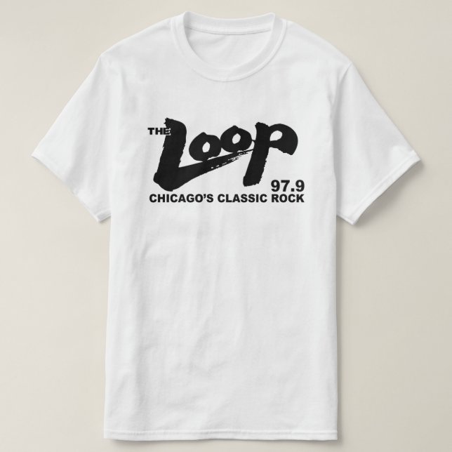 Camiseta The Loop 97.9 FM Chicago's Classic Rock (Frente do Design)