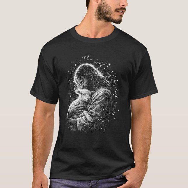 Camiseta The Lord is my Shepard. Psalm 23. (Frente)