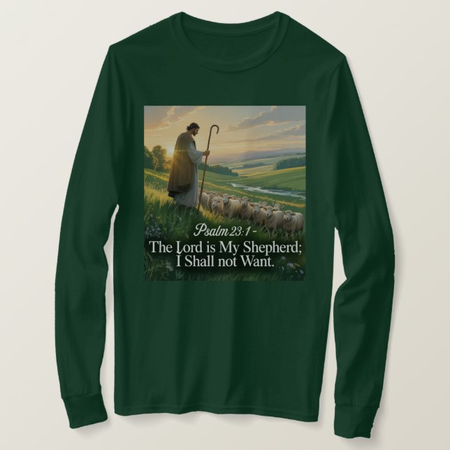 Camiseta The Lord Is My Shepherd T-Shirt (Frente do Design)