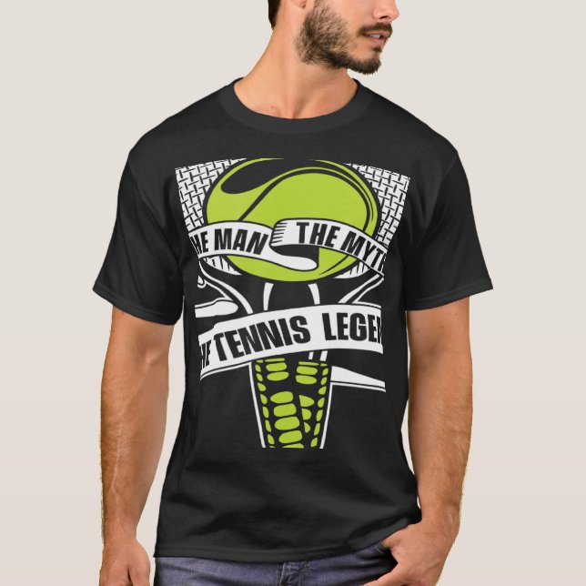 Camiseta The Man The Myth The Tennis Legend Player  Tennis (Frente)