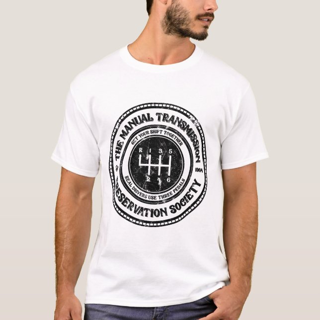 Camiseta The Manual Transmission Preservation Est 1904 (Frente)