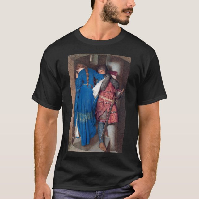 Camiseta The Meeting on Turret Stairs (por F.W. Burton) (Frente)