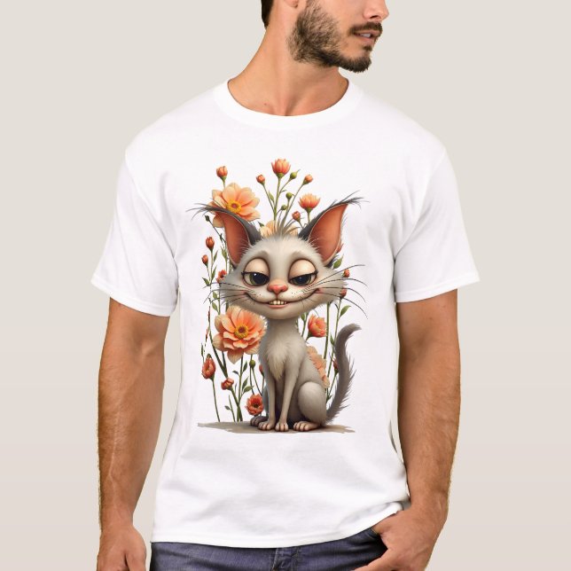 Camiseta The mischievous cat  (Frente)