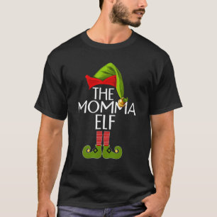 Camiseta The Momma Elf Family Matching Group Christmas Paj
