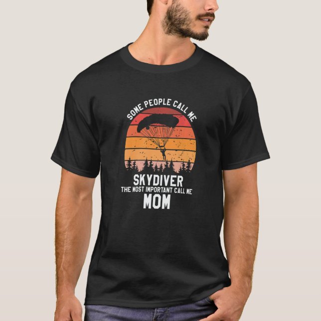 Camiseta The Most Important People Call Me DAD Cool Skydive (Frente)