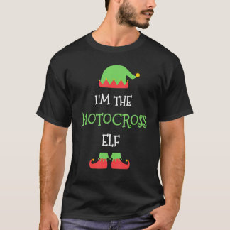 Camiseta The Motocross Elf Christmas Family Matching Group
