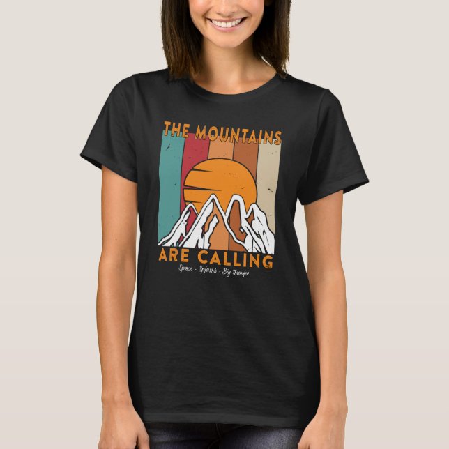 Camiseta The Mountains are Calling Space Splash Big Thunder (Frente)